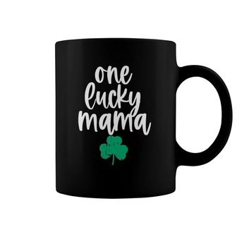 One Lucky Mama Cute Design For Mother Saint Patricks Day Mom Coffee Mug | Mazezy