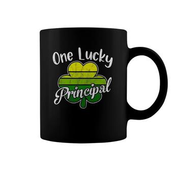 One Lucky Principal Irish Clovers Teacher St Patrick's Day Coffee Mug | Mazezy