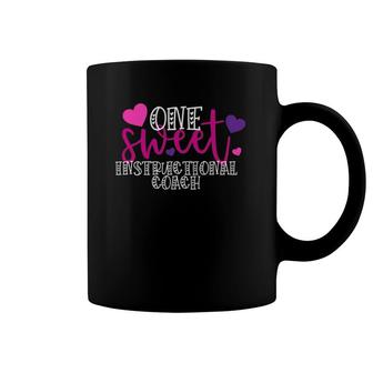 One Sweet Instructional Coach Valentine Gift For Her School Coffee Mug | Mazezy