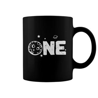 One Year Old 1st Birthday Outer Space Theme Birthday Baby Coffee Mug - Seseable
