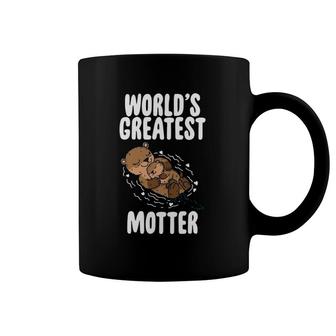 Otter Mom World's Greatest Motter Mother's Day Otter Mommy Coffee Mug | Mazezy