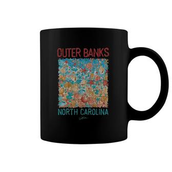 Outer Banks Nc Seashell Rain Coffee Mug | Mazezy