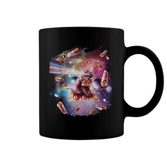 Outer Space Pizza Cat Coffee Mug | Mazezy