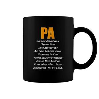 Pa Does Everything Raglan Baseball Tee Coffee Mug | Mazezy