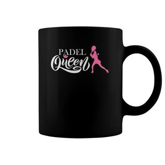 Padel Queen Women's Paddle Tennis Funny Gift Idea Coffee Mug | Mazezy