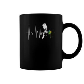 Painter & Car Paint Heartbeat Heart Rate Gift Coffee Mug | Mazezy