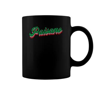 Paisano Italian Dad Grandpa Nonno Paisan Sang Italy Flag Coffee Mug | Mazezy