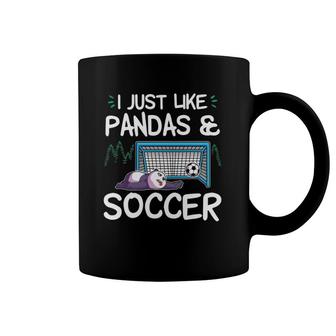 Panda Soccer I Just Love Pandas And Playing Soccer Coffee Mug | Mazezy
