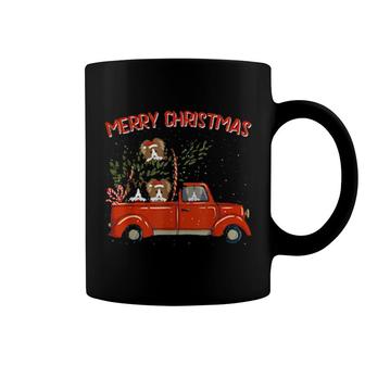 Papillon Xmas Vintage Red Pickup Retro Truck Coffee Mug | Mazezy