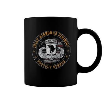 Paratrooper 101st Airborne Divition Proudly Served Coffee Mug | Mazezy