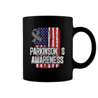 Parkinson Disease Survivor Parkinson's Awareness Ribbon Coffee Mug | Mazezy