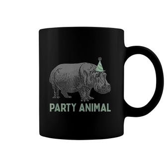 Party Animal Hippo Birthday Hippo Birthday Coffee Mug - Seseable