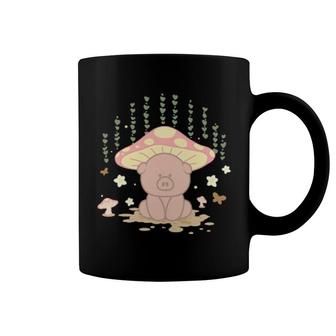 Pashtel The Cottagecore Pig Cottagecore Forest Aesthetics Coffee Mug | Mazezy