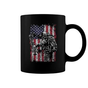 Patriotic Archery American Flag Bow Hunting Hunter Coffee Mug | Mazezy
