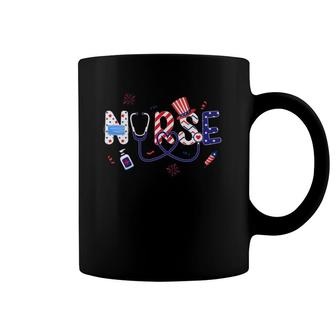 Patriotic Nurse 4Th Of July American Flag Independence Day Coffee Mug | Mazezy UK
