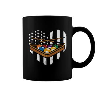 Patriotic Us Flag American Billiard Pool Billiards Snooker Coffee Mug | Mazezy