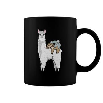 Patronus Sloth & Koala On Llama Alpaca Official Napping Coffee Mug | Mazezy