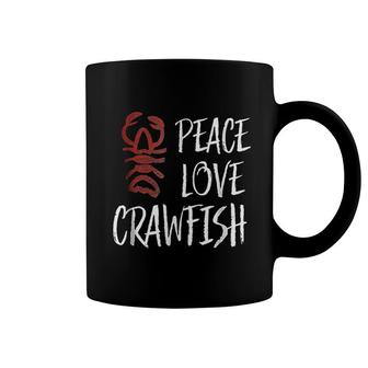 Peace Love King Boil Crawfish Crayfish Lobster Coffee Mug - Thegiftio