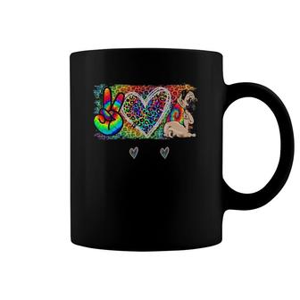 Peace Love Pug Tie Dye Dog Lover Mother's Day Coffee Mug | Mazezy