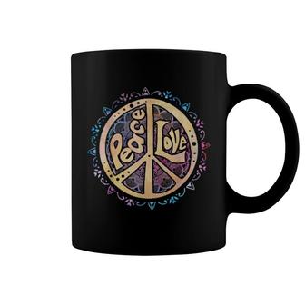 Peace Sign Love 60S 70S Hippie Costume Peace Sign Coffee Mug | Mazezy