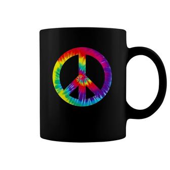 Peace Sign Symbol Tie Dye 60S 70S Hippie Costume Coffee Mug | Mazezy