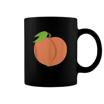Peach Fuzzy Cute Fleshy Pinkish Orange Coffee Mug | Mazezy UK