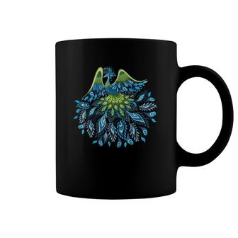 Peacock Splendor Fantasy Coffee Mug | Mazezy