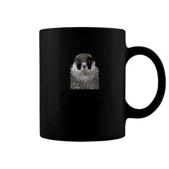 Peregrine Falcon Face Raptor Bird Coffee Mug | Mazezy