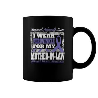 Periwinkle For My Mother-In-Law Stomach Cancer Awareness Tee Coffee Mug | Mazezy
