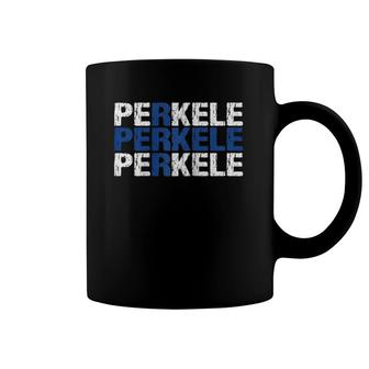 Perkele Finnish Flag Finland Suomi Distressed Gift Raglan Baseball Tee Coffee Mug | Mazezy