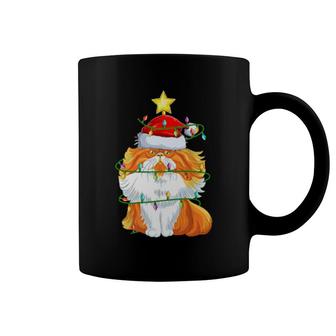 Persian Cat Lighting Xmas Tree Santa Persian Cat Christmas Coffee Mug | Mazezy