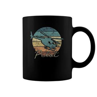 Pilot Helicopter Vintage Dad Father Coffee Mug | Mazezy