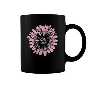 Pink Daisy Flower Hippy Flower Daisy Coffee Mug | Mazezy