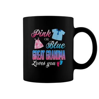 Pink Or Blue Great Grandma Loves You Coffee Mug | Mazezy