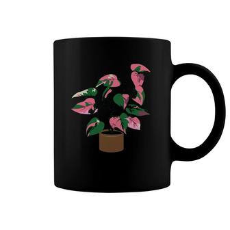 Pink Princess Philodendron Leaf Rare Plant Lover Exotic Coffee Mug | Mazezy