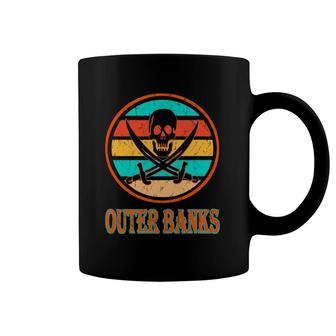 Pirate Outer Banks Vacation Vintage Distressed Image Coffee Mug | Mazezy