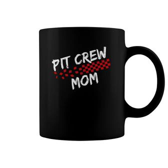 Pit Crew Mom Hosting Race Car Birthday Parties Coffee Mug | Mazezy