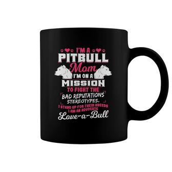 Pitbull Mom Dog Lover Pittie Mother's Day Coffee Mug | Mazezy