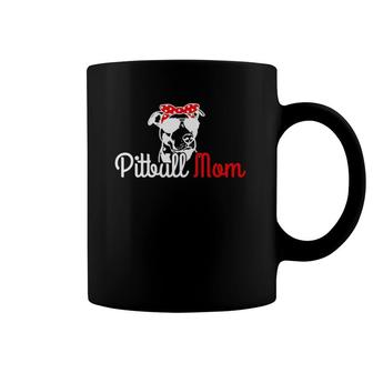 Pitbull Mom Vintage Funny Cute Dog Pitbull Mama Coffee Mug | Mazezy
