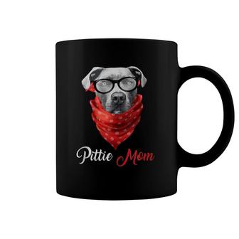 Pittie Mom Design For Pitbull Dog Lovers Mother's Day Coffee Mug | Mazezy
