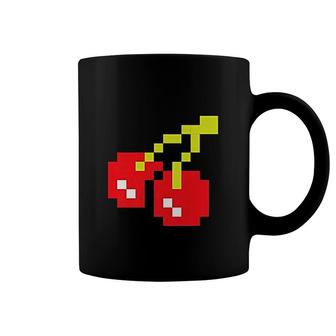 Pixel Cherries 80s Coffee Mug | Mazezy