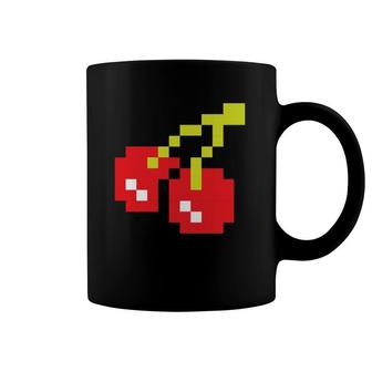 Pixel Cherries 80S Video Game Halloween Costume Easy Group Coffee Mug | Mazezy