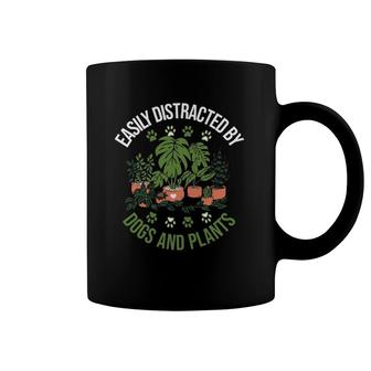 Plants And Dogs Tee Funny Plant Lover Dog Lover Plant Coffee Mug | Mazezy