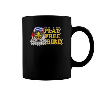 Play Free Bird Eagle American Flag Patriotic 4Th Of July Coffee Mug | Mazezy