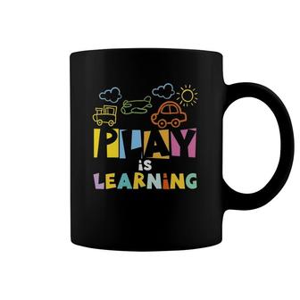 Play Is Learning Design Designs For Teachers Preschool Coffee Mug