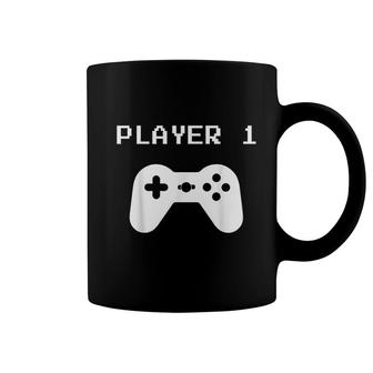 Player 1 Matching Player 1 Player 2 For Video Gamers Coffee Mug - Seseable