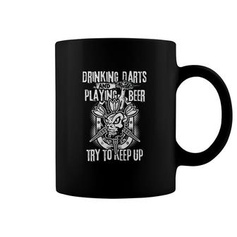 Playing Beer Drinking Darts Coffee Mug | Mazezy