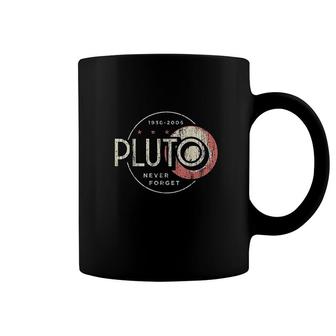 Pluto Never Forget Funny Retro Style Coffee Mug | Mazezy
