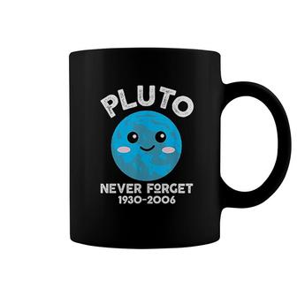 Pluto Never Forget Planet Science Coffee Mug | Mazezy