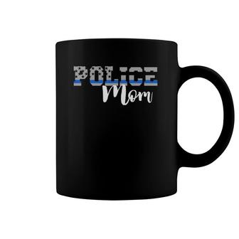 Police Mom - Thin Blue Line Coffee Mug | Mazezy